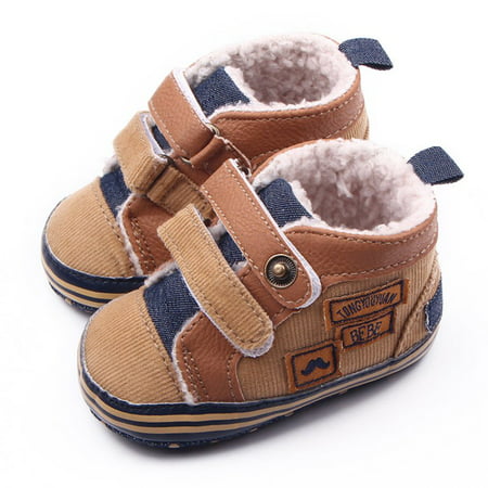 Kacakid Winter Newborn Baby Boys Shoes Warm First Walker Infants Boys Antislip Boots Children's (Best Winter Boots Ever)