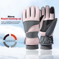 thumbnail image 3 of Guantes unisex de resistencia al frío impermeables a prueba de viento guantes deportivos al aire libre de invierno, 3 of 9