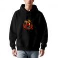 thumbnail image 2 of Men's Loose Fit Hoodie with Colorful Cartoon Cat Design Autumn Leaves and ' ¡Mi último ' Text - Long Sleeve Pullover with Pockets, 2 of 7