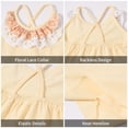 thumbnail image 5 of LittleSpring Size 7-8 Little Girls Summer Outfits for Girls Tank Tops and Shorts Set Cute Casual Floral Fashion 2 Piece Outfit Yellow, 5 of 6
