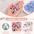 thumbnail image 3 of Uxcell 500Pcs Pearls No Holes, 8mm ABS Round Faux Pearl Beads Vase Fillers for Crafting DIY Jewelry Making Filling Home Party Decorations Wedding Centerpieces, Light Silver-Gray, 3 of 6