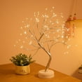 thumbnail image 3 of Christmas Sale! DIY Led Desk Bonsai Tree Light, Desk Table Decor 108 LED Head Lights for Home,Bedroom, Indoor,Wedding Party, Decoration Touch Switch Battery Powered or USB Adapter, 3 of 6