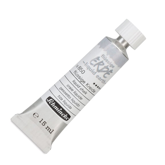 Schmincke Liquid Earth Watercolor Tube - Liquid Chalk, 15 ml
