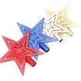 thumbnail image 3 of Una estrella navideña azul con un toque moderno para la punta del árbol, 3 of 4