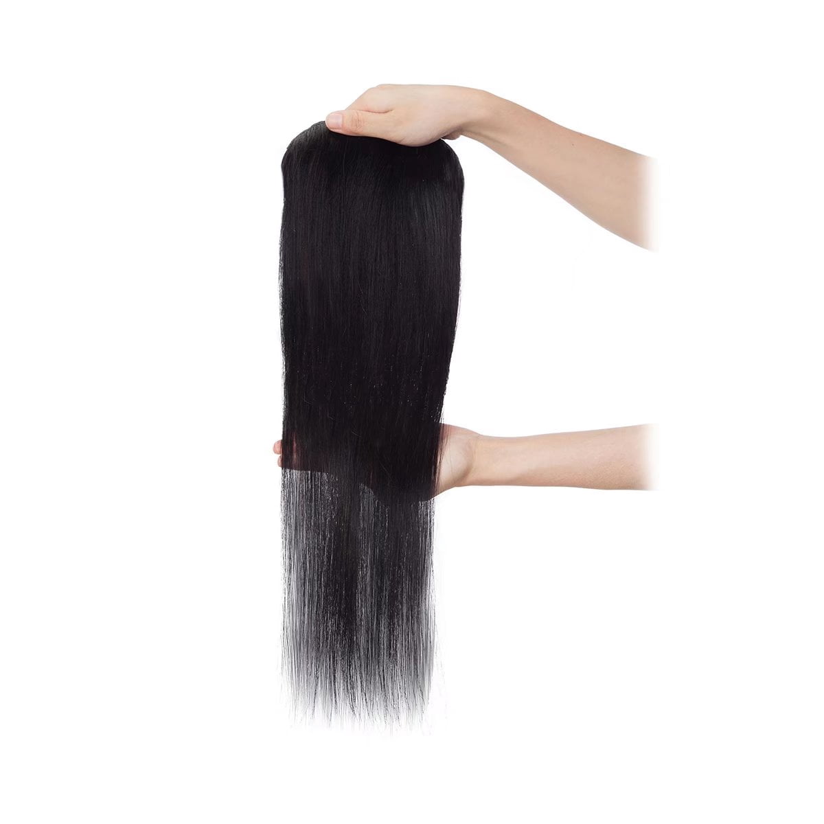 MY-LADY Clip in 100% Remy Human Hair Extensions 12Pcs Full Head Weft Highligh Hairpiece Long Straight #1B Natural Black 20inch
