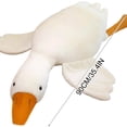 thumbnail image 2 of Extra Soft Goose Plush Hugging Pillow - Round Belly Stuffed Animal Cushion, Valentine's Day Gift, Cozy Holiday Cuddle Companion, Soft Winter Home Accent & Durable Sofa/Bed Decor, 35.4in, 2 of 8