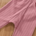 thumbnail image 4 of Atogsazn Children's Boys Girls Fleece Lined Pajamas Pants Kids Striped Elastic Waist Pants Fall Winter Clothes Hot Pink 7-8 Years, 4 of 7