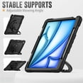 thumbnail image 5 of for iPad Pro 12.9 inch Case (2022/2021/2020/2018), 360 Rotating Shockproof Cover with Stand, Handle, Shoulder Strap, Black, 5 of 7