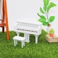 thumbnail image 3 of XEOVHV 1:12 Mini Doll House Simulation Piano Model Pocket Grand Piano Decoration Clearance Sale Season Products, 3 of 4