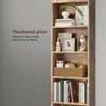 thumbnail image 7 of ALISENED 70 in Tall Bookcase, White Bookshelf Open Storage 5 Tier Shelves, 20.08 in Wide Bookshelves, 7 of 7