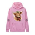 thumbnail image 3 of MHFRRA Sudadera con Capucha Informal de Manga Larga, Suave, Cómoda y Ligera, Ropa de Calle de Moda para Uso Diario Rosa, 3 of 3