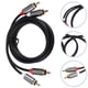 thumbnail image 3 of Cable de audio y vídeo Cable amplificador de altavoz Cable de conexión para reproductor de DVD Cable de audio (2RCA a 2RCA), 3 of 3