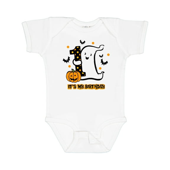 Inktastic Little Ghost 1st Birthday Boys or Girls Baby Bodysuit