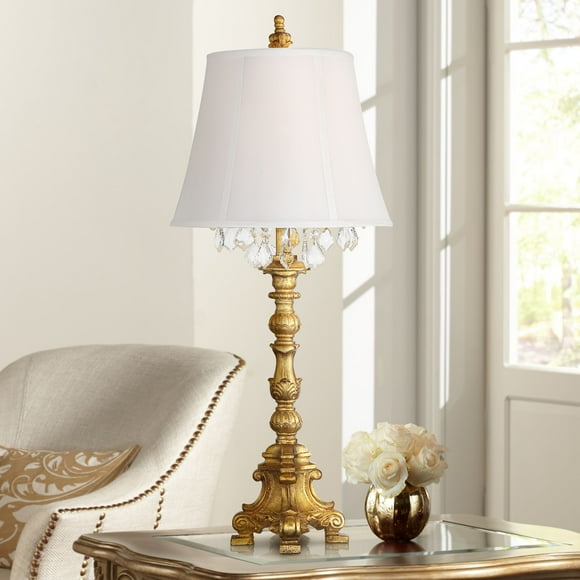 White Candlestick Lamps