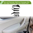 thumbnail image 2 of Cubierta de tirón de manija de puerta del lado del pasajero trasero izquierdo, del lado del pasajero delantero y del lado del pasajero trasero derecho para BMW 5 series 2011-2016 Negro ABS 1 juego, 2 of 6