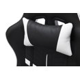 thumbnail image 4 of OFM Essentials Collection Racing Style Gaming Chair and 60" L-Shaped Desk, Office Bundle, in White/Black (PKG-W-E02-WH-BLK), 4 of 20