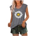 thumbnail image 1 of Birdeem Womens Cap Sleeve Tops Summer Tank Top Casual Basic Tees Shirts Loose Blouses, 1 of 12