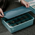 thumbnail image 2 of Youkk Plastic Space-saving Storage Box For Efficient Clothing Storage Sturdy And Durable Underwear Storage Deep Blue 【10 Cells】, 2 of 6