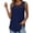 Blue, variant on HOWPAY Sleeveless T Shirts for Women Oversized Crew Neck Basic Tee Solid Color Casual Loose Fit Summer Baggy Comfy Soft Y2K Clothes Black L
