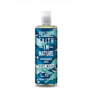 faith in nature fragrance free shower gel & foam bath 400ml