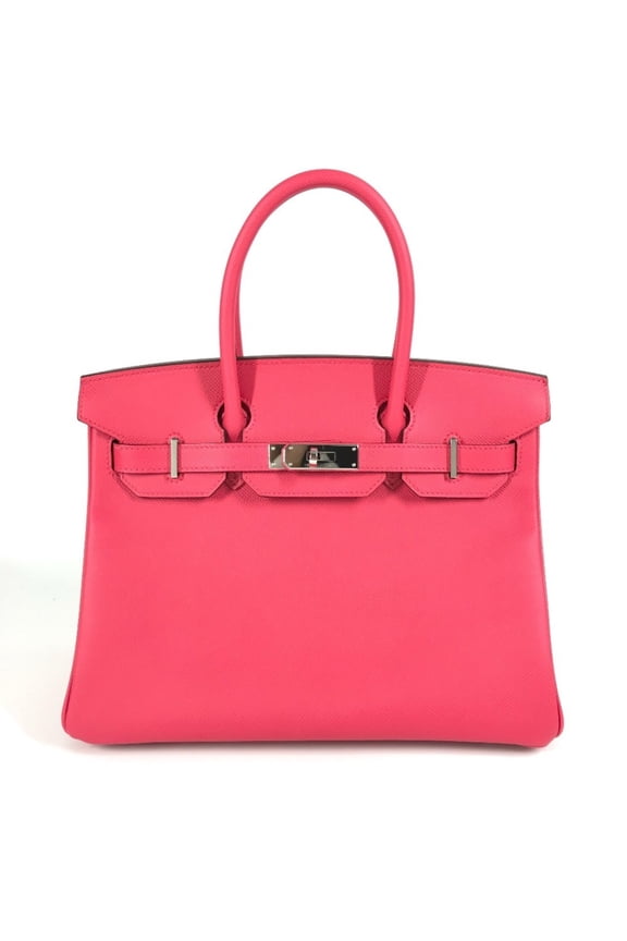 Pre-Owned HERMES Birkin 30 Tote Bag Handbag Epson Women's Rose Extra Pink