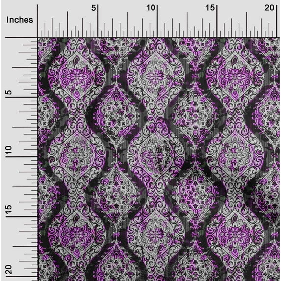 oneOone Cotton Poplin Twill Purple Fabric Block Sewing Craft Projects Fabric Prints By Yard 56 Inch Wide