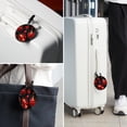 thumbnail image 6 of Seven Starred Ladybird 2pcs PU Leather Round Bag Tags Suitcase Handbag Tags with Privacy Cover and Name ID Tag for Travel Luggage, Handbags, Backpacks, School Bags, 6 of 6