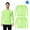 Neon Green, variant on High Visibility Safety T-Shirt, Hi Viz Long Sleeve Safety Shirt, Pack of 4, Neon Green, XL