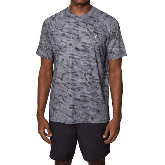 Spyder Rash Guard Shirt Mens Large Gray DGY UPF 30  Quick Dry Swim Surf Tee, Hiking, Workout