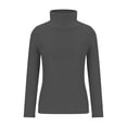 thumbnail image 4 of TODOZO Thermal Shirts for Women Long Sleeve Solid Color Basic Thermal Underwear Tops Long Johns Thermal Underwear for Women Thermal Layering Tops Comfy Undershirts Slim Fit Shirt Dressy Tops S, 4 of 4