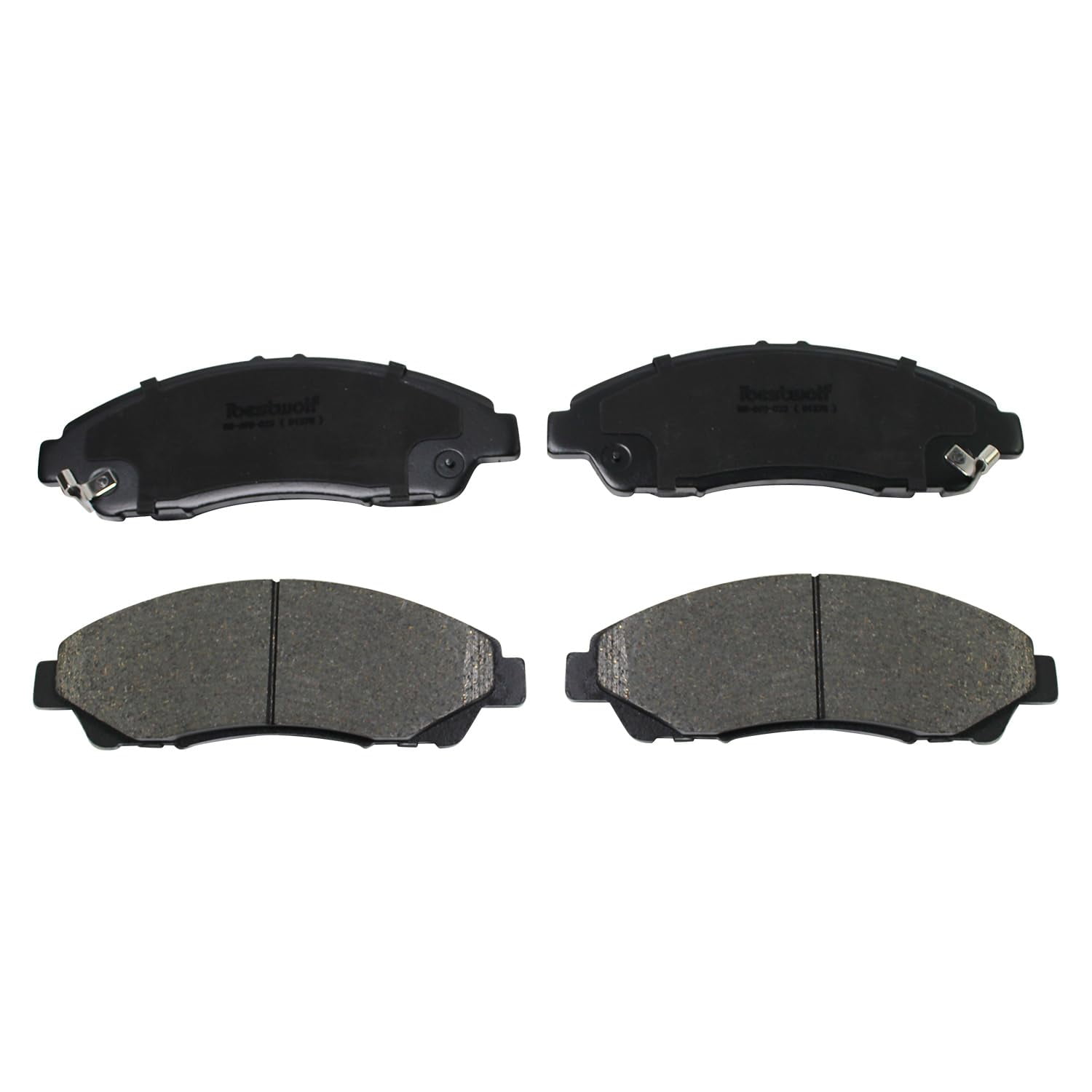 BST BSSPF Front and Rear Ceramic Brake Pads for 2007-2013 Acura MDX for 2010-2013 Acura ZDX for 2009-2011 Honda Pilot, Disc Brake Pad Replacement P-1378 P-1281