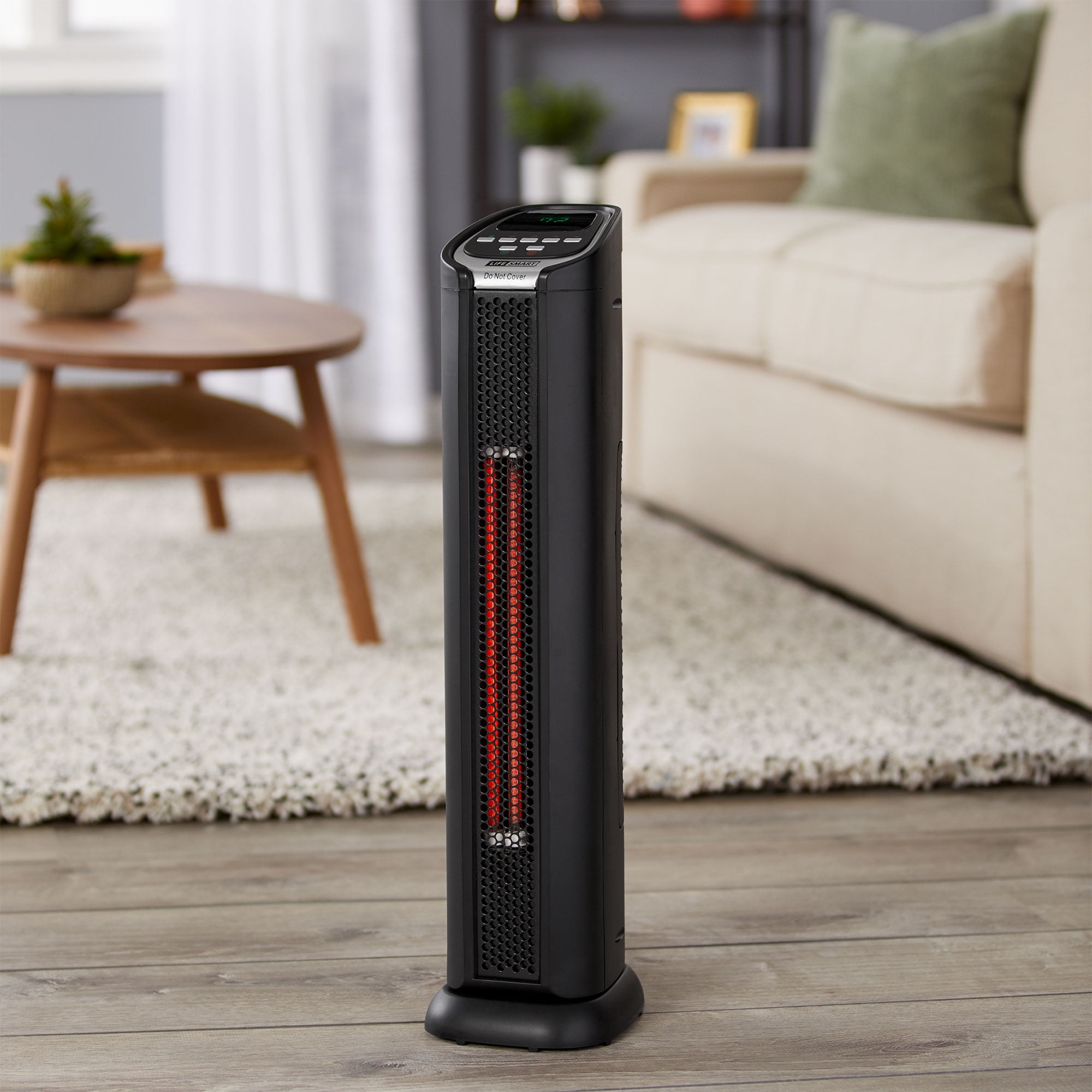 LifeSmart LifePro 1500W Electric Infrared Quartz Tower Space Heater -  Walmart.com