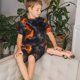 thumbnail image 4 of Balery Molten Lava Abstract Flow Conjunto de Pijama Infantil de Manga Corta con Estampado – Ropa de Dormir de Algodón Suave-4X-Large, 4 of 6
