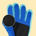 thumbnail image 4 of NAISIBABY Boys Girls Winter Gloves, Thickened Waterproof Windproof Color Block Kids Snow Ski Outdoor Sports Gloves Sky Blue Free Size, 4 of 4