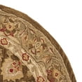 thumbnail image 2 of SAFAVIEH Anatolia Venice Traditional Wool Area Rug, Brown/Green, 6' x 6' Round, 2 of 4