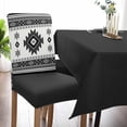 thumbnail image 5 of Dining Chair Covers Set of 8,Grey Black White Geometric Pattern Universal Stretch Kitchen Seat Covers Parsons Chair Protector Slipcover for Home Restaurant Party Decor,Vintage Seamless Ethnic Theme, 5 of 6