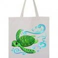 thumbnail image 4 of Inktastic Sea Turtle Swimming Tote Bag, 4 of 4
