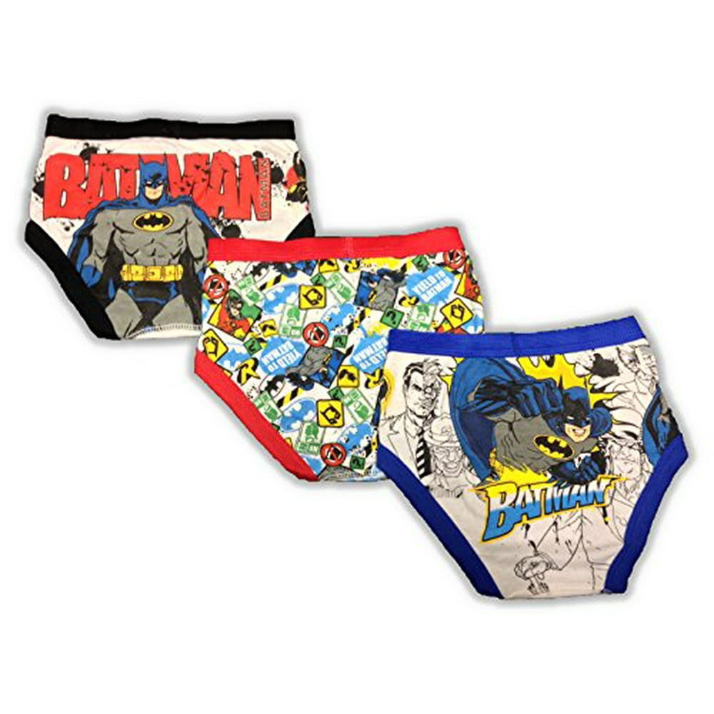 Batman Boy's Underwear Briefs 3 Pack Sizes 4t, 2t/3t, 4, 6, 8 (8
