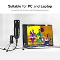 thumbnail image 3 of Amdohai USB Condenser Microphone Professional Computer PC Cardioid Metal Mic Kit with Volume Control Knob Tripod, 3 of 8