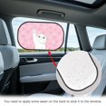 thumbnail image 4 of Yuyamidu Cat Auto Window Sunshades 2 Pack Paw Car Window Shades Pink Car Side Window Sun Shades, Easy to Install Car Side Window Sun Shade, 4 of 7