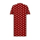 thumbnail image 4 of Vestido Corto de Verano Moda Grande Impresión de Manga Corta Cuello en V Bolsillo Mini Vestido para Casual Y Diario, 4 of 4