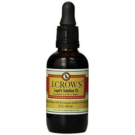 La solution de Lugol J.CROW'S® d'iode 2% 2 oz