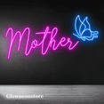thumbnail image 2 of Glowneon Mother Butterfly Neon Sign, Mother Butterfly Wall Decor Gift, 2 of 4
