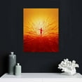 thumbnail image 4 of Nawypu Boho Minimalist Wall Art - Framed Canvas Prints with Sun Rising on the Horizon Design - Perfect for Modern and Neutral Home Decor, Bohemian Style - Ideal for Living Room, Bedroom, 4 of 4