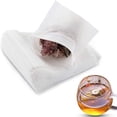 thumbnail image 1 of 400 bolsitas de té desechables para té suelto, bolsitas de té vacías con cordones para té suelto, bolsas de filtro de té natural para té suelto (3,54 x 2,75 pulgadas) Rojo Verde, 1 of 5