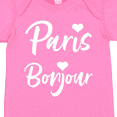 thumbnail image 4 of Inktastic Paris Bonjour with Hearts in White Text Boys or Girls Baby Bodysuit, 4 of 5