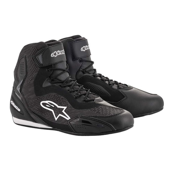 Zapatillas de motociclismo Alpinestars Faster-3 Rideknit negras