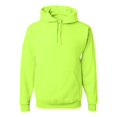 thumbnail image 1 of NuBlend Hooded Sweatshirt, L, Safety Green, 1 of 2