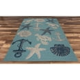 thumbnail image 3 of Capitola GAD Ashore Blue and Grey Transitional Indoor/Outdoor Area Rug - 5'3 x 7'7 - 5'3" X 7'7", 3 of 5