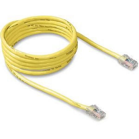 UPC: 0722868522707 | 3FT CAT5E YLW UTP SNAGLESS RJ45 M/M PATCH CABLE MOQ-20